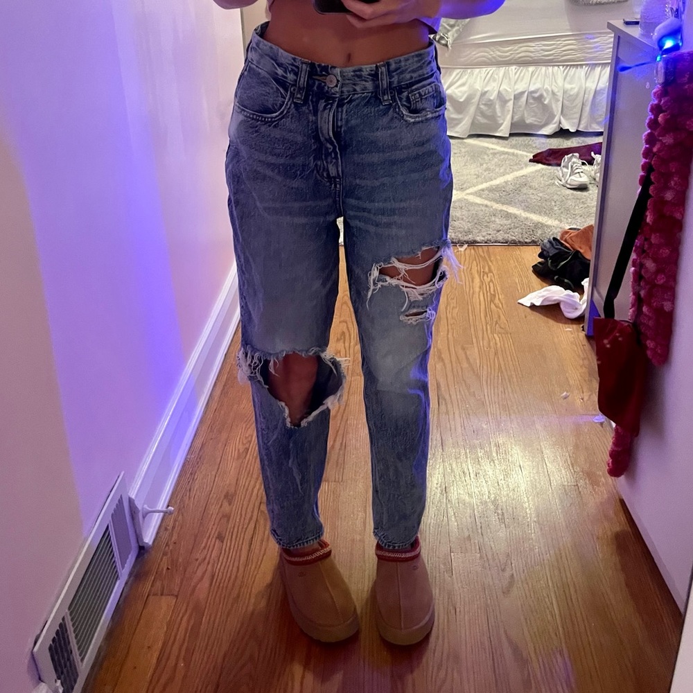 American Eagle Mom Jeans- 00 Regular